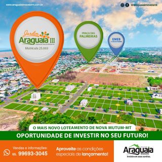 Lançamento Jardim Araguaia III no Instagram da Araguaia