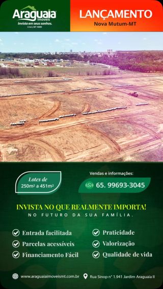 Obras do Jardim Araguaia no Instagram da Araguaia